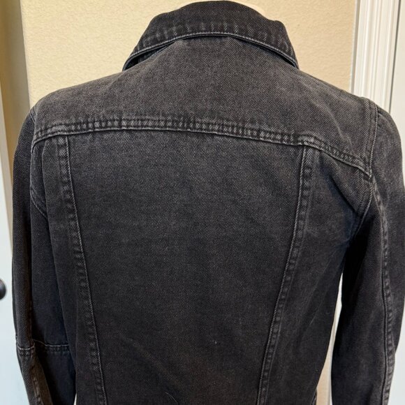 Free People Black Denim Jacket - Picture 3 of 6